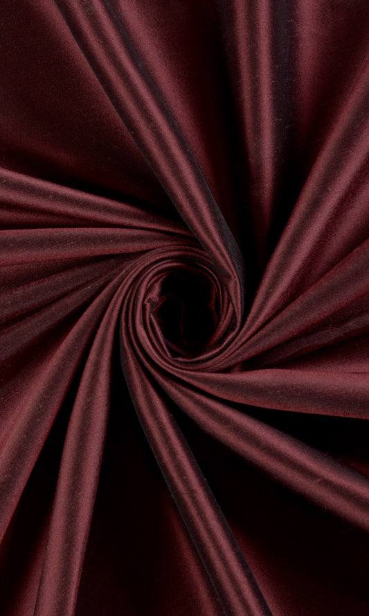 Shantung Silk Home Décor Fabric Sample (Wine Red/ Maroon)