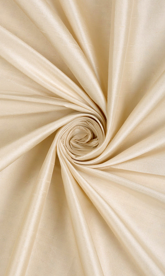 Shantung Silk Home Décor Fabric Sample (Pale Beige)