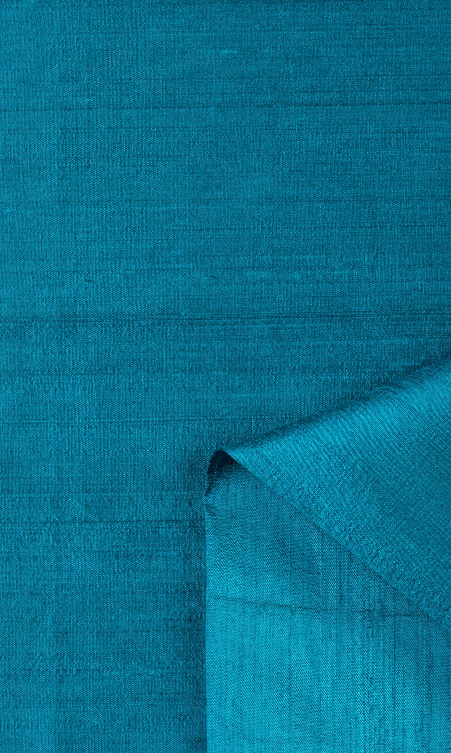 Dupioni Silk Fabric Material By the Metre (Teal Blue)