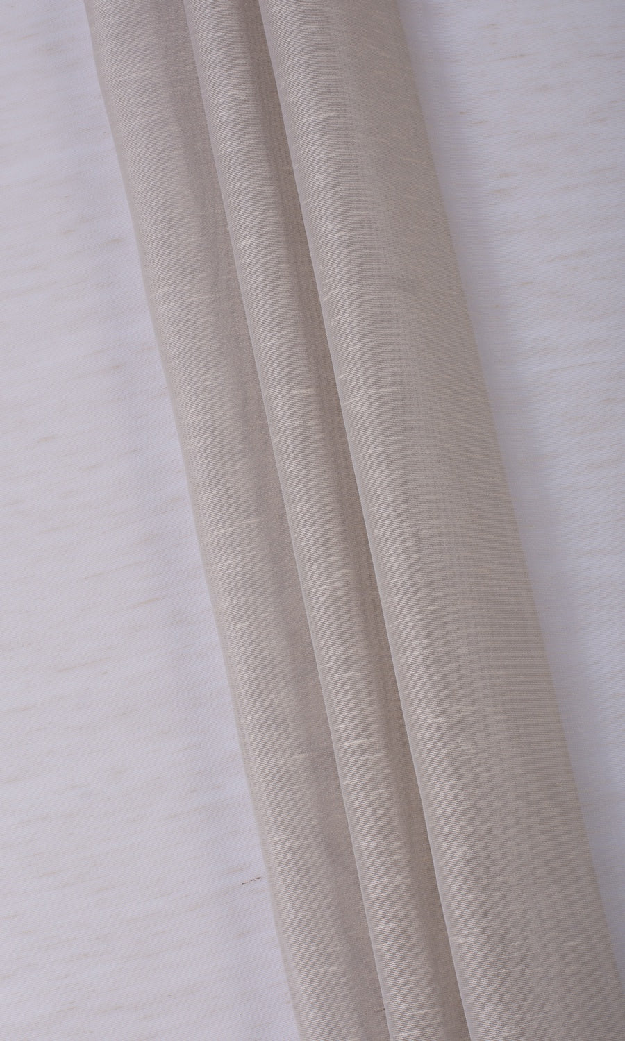 Plain Sheer Home Textile Fabric Material Sample (Taupe Grey)