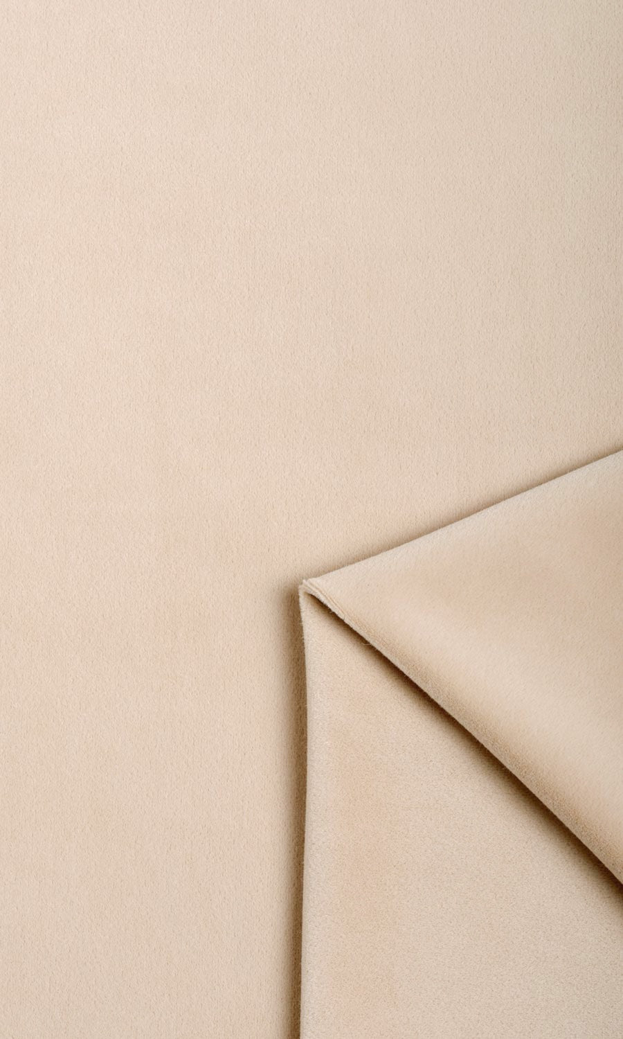 Velvet Home Textile Fabric Material Sample (Beige)