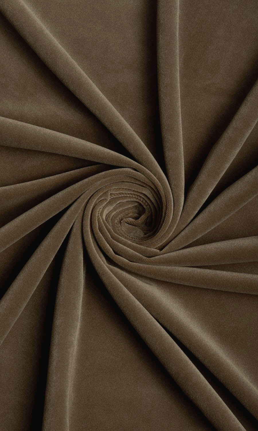 Velvet Home Décor Fabric By the Metre (Mocha Brown)