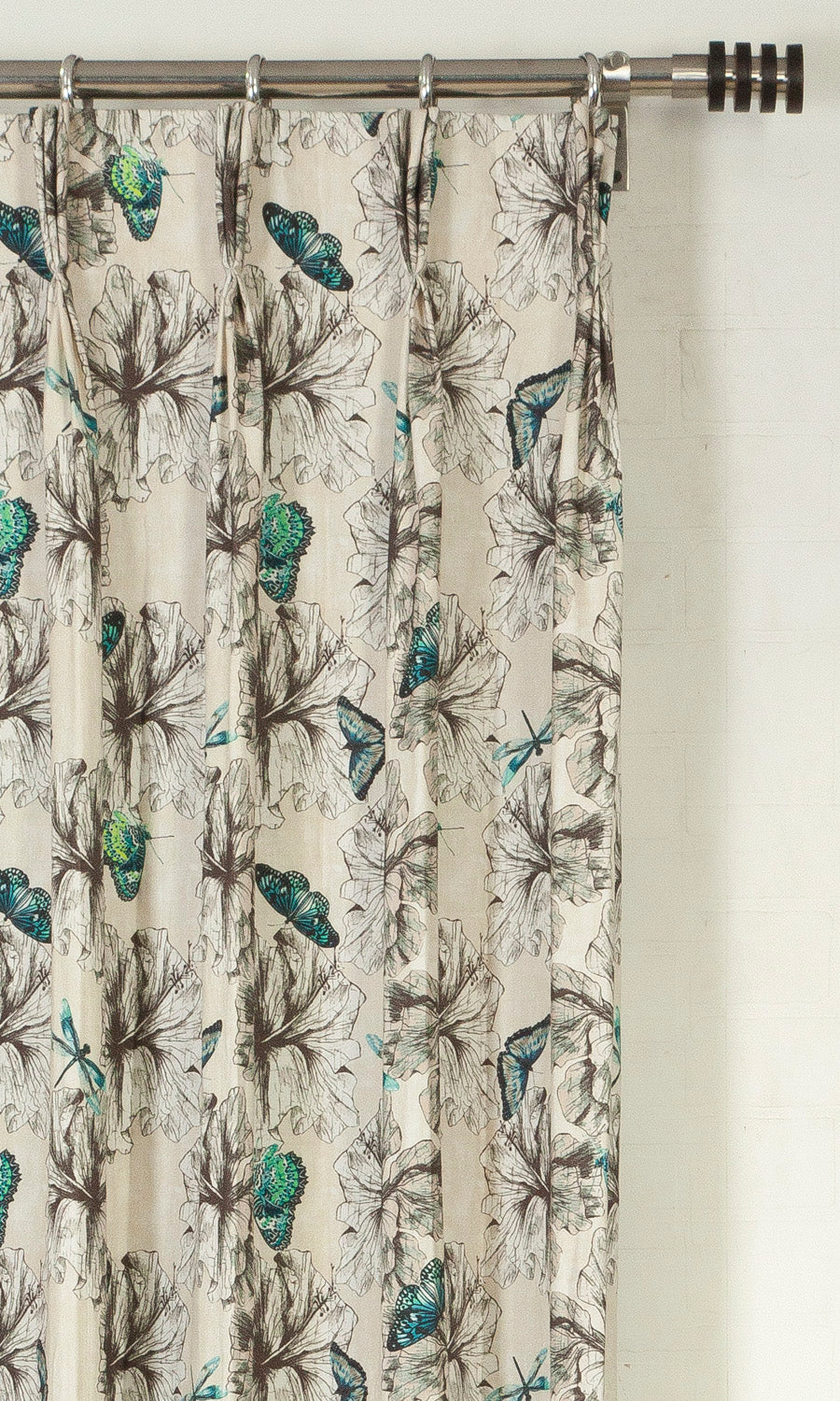 Butterfly Print Cotton Home Textile Fabric Material By the Metre (Blue)