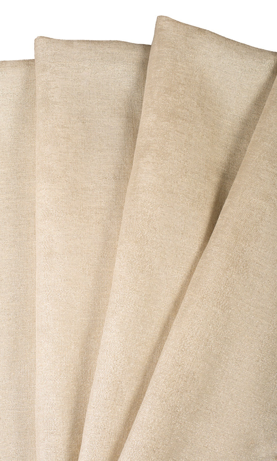 Plain Semi-Sheer Free Fabric Material Sample (Pale Beige)