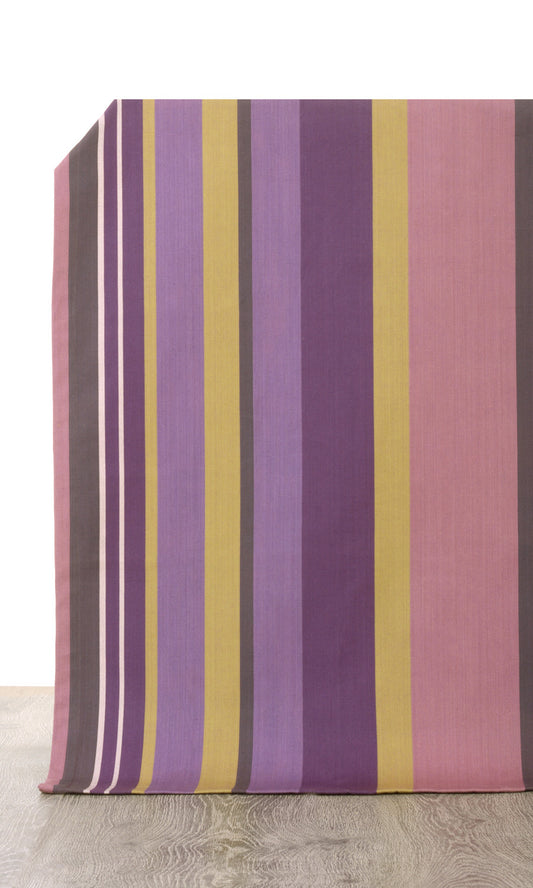 Cotton Home Décor Fabric By the Metre (Pink/ Purple)