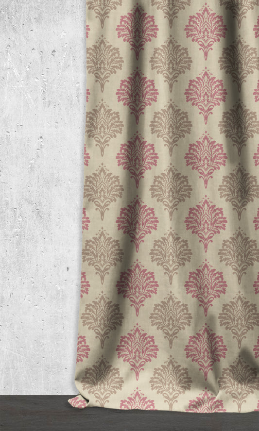 Damask Patterned Dimout Drapes