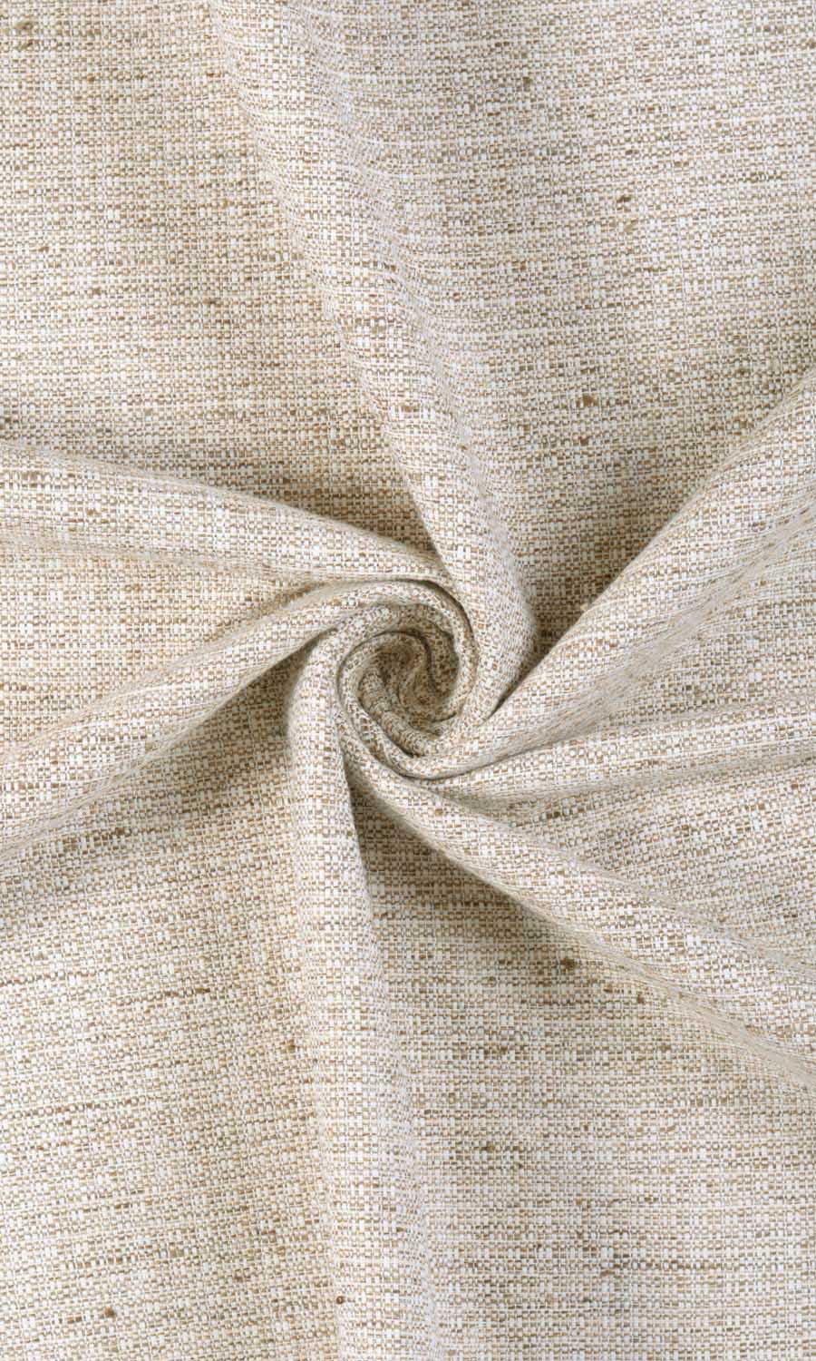 Textured Poly-Cotton Home Décor Fabric By the Metre (Beige/ Cream)