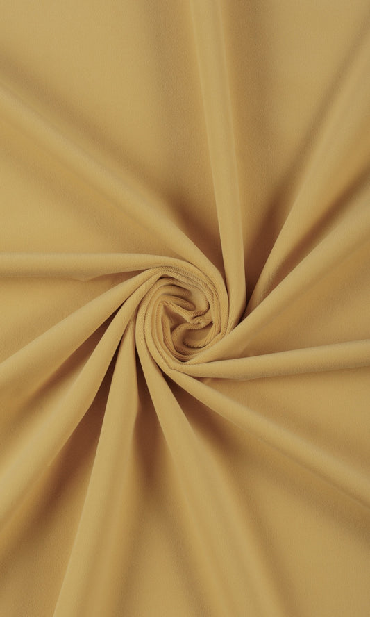 Velvet Home Décor Fabric By the Metre (Amber/ Pale Gold)