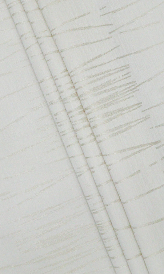 Abstract Print Home Décor Fabric Sample (White/ Ivory)