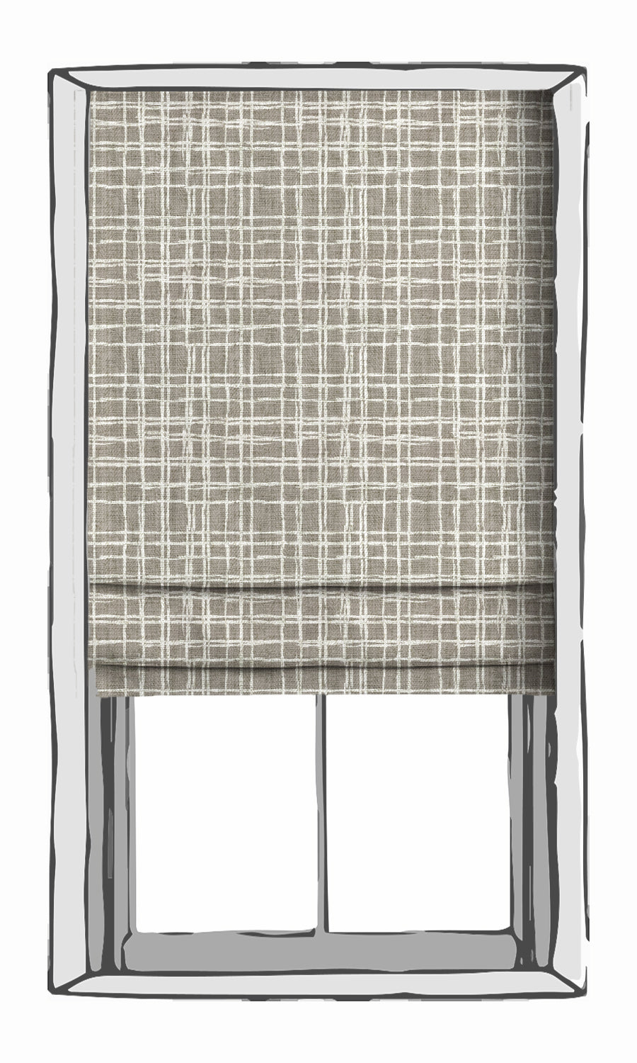 Abstract Patterned Free Fabric Material Sample (Grey/ White)