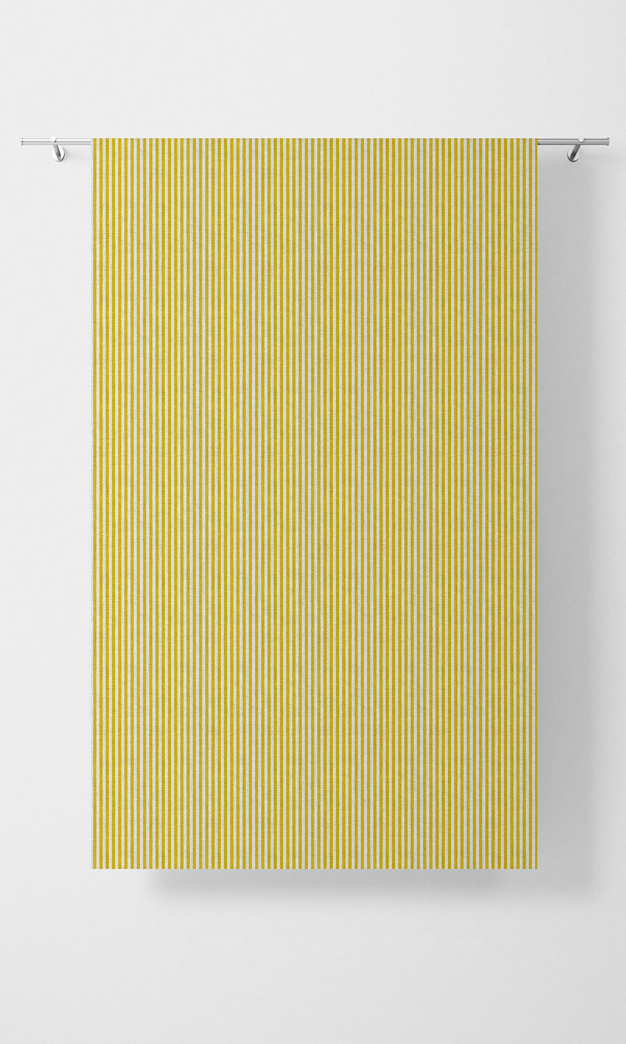 Striped Fabric Material By the Metre (Yellow)