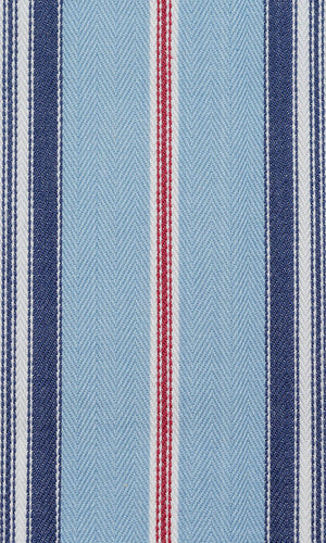 Cotton Curtain Panels (Red/ Blue)